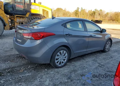2012 Hyundai Elantra Gls from USA, damaged, VIN 5NPDH4AEXCH096318